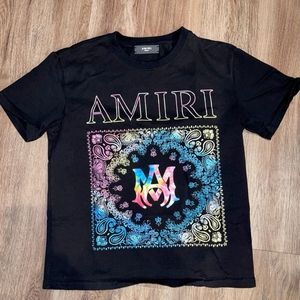 Amiri bandana rainbow shirt ig@luxuryclothingbrandz